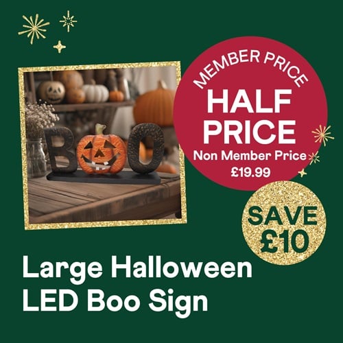 LED Boo Sign