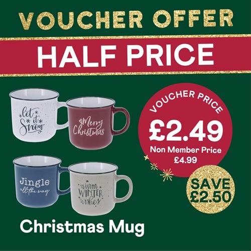 HALF PRICE – Christmas Mugs